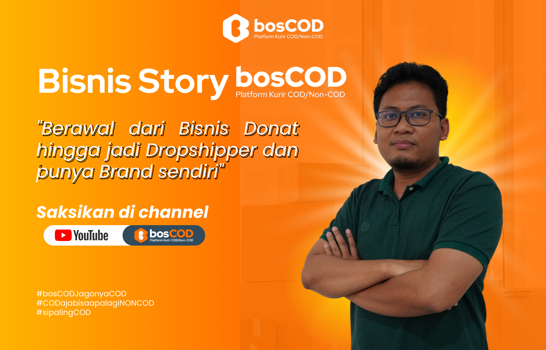 Bisnis Story bosCOD | Down karena jualan donat kini bisa punya Bisnis dropshipper sendiri dan Brand sendiri