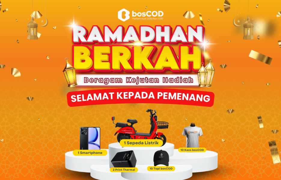 Selamat! Ini Pemenang Undian program Ramadhan BERKAH bosCOD April 2024
