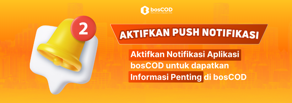 Cara Aktifkan Notifikasi Aplikasi bosCOD di Android