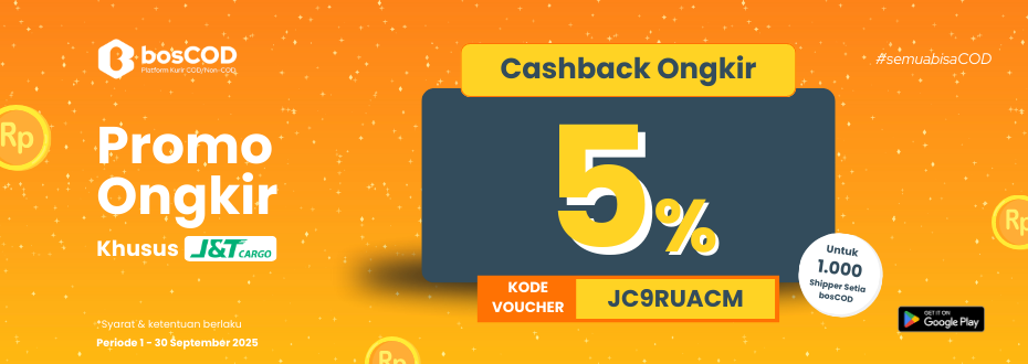 Cashback Ongkir 5% Khusus Pengiriman JnT Cargo September 2025