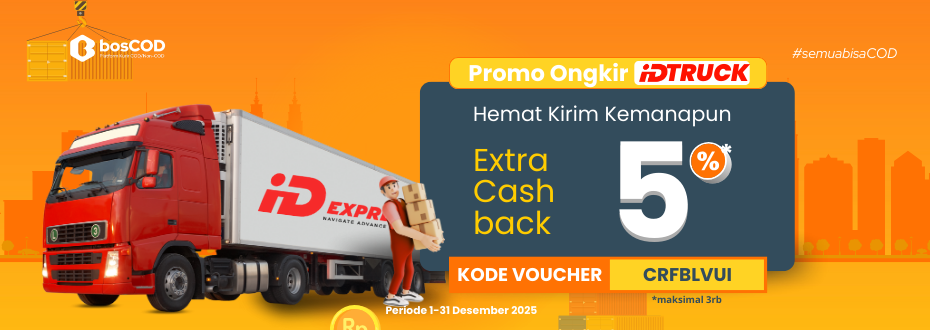 Cashback Ongkir 5% IDTruck Desember 2025