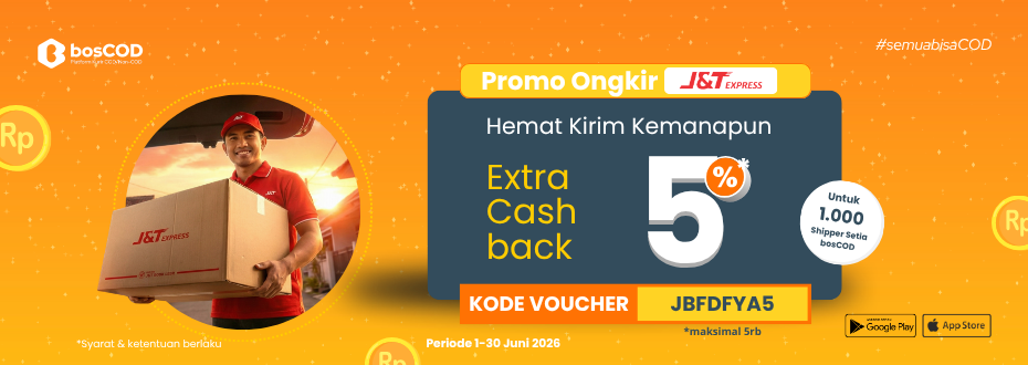 Cashback Ongkir 5% JnT Express Juni 2026