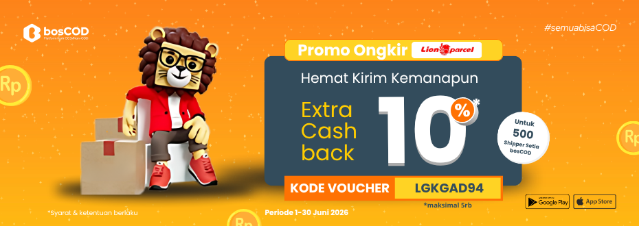 Kirim Paket ke Mana Saja Makin Hemat Pakai Lion Parcel di bosCOD!